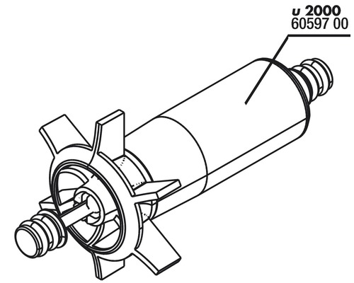 Ersatzrotor für Teichpumpe U 2000