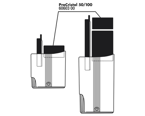 ProCristal 50/100 Ersatzkartusche für Aquarienfilter