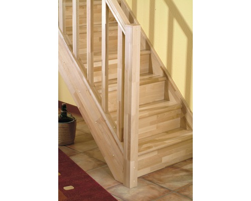 Holztreppe mit Geländer für den Innenbereich