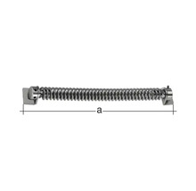 Torfeder zum Anschrauben, 290 mm, galv. blau verzinkt