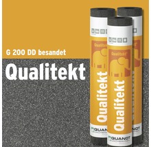 Quandt Bitumen Dachpappe Qualitekt besandet grau G200 DD-8 10 x 1 m Rolle = 10 m²-thumb-0