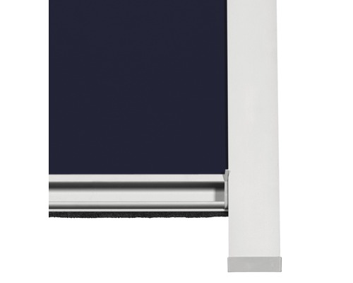 Detailansicht einer Markise mit Stoff und Rahmen