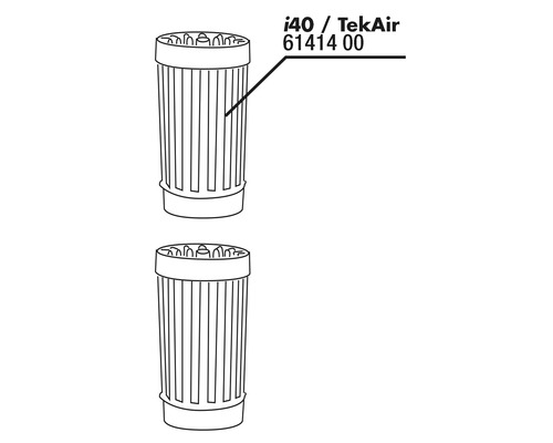 Zeichnung eines i40 TekAir Belüfters