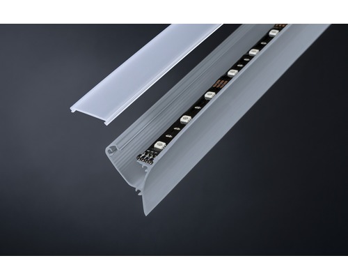 LED-Profil mit Abdeckung und LED-Streifen