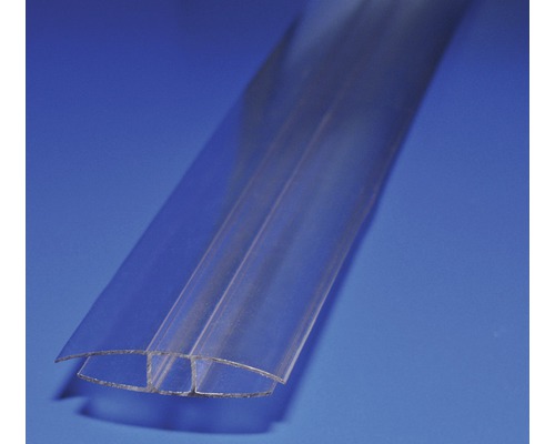 Gutta Polycarbonat H-Profil 10 mm für Doppelstegplatten L = 2000 mm Hohlkammerplattenverbinder aus Kunststoff