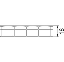 Gutta Polycarbonat Hohlkammerplatte/Stegplatte 20-16 klar 2450 x 980 x 16 mm-thumb-5