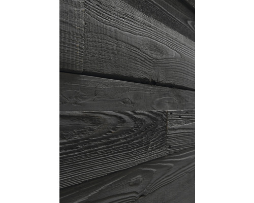 Nahaufnahme von schwarzen Holzpaneelen