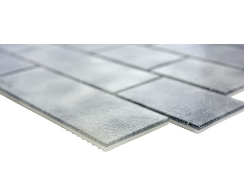 Mosaikfliese aus Glas in rechteckiger Form