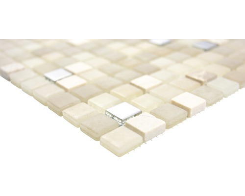 Mosaikfliesen aus Glas und Naturstein