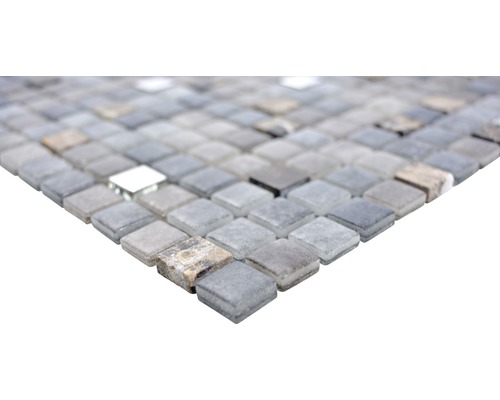 Mosaikfliese mit quadratischen Steinen