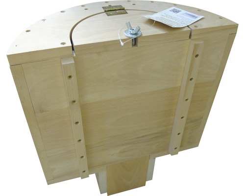 Holzkiste mit Deckel und Verschluss für den Aussenbereich