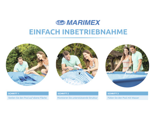 Anleitung zur einfachen Inbetriebnahme eines Marimex Pools