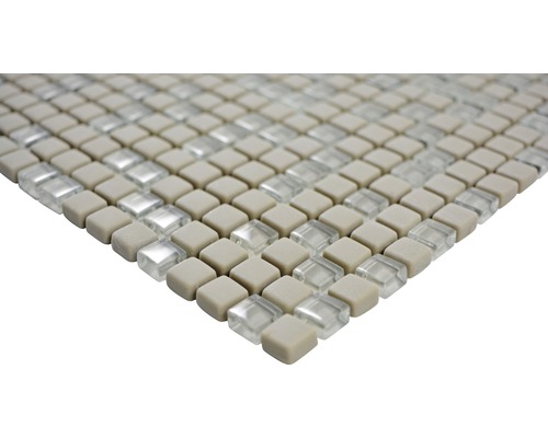 Mosaikfliese mit Glas