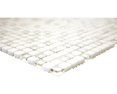 Mosaikfliese aus Glas und Naturstein