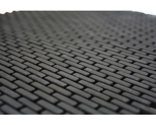 Detailansicht einer Fußmatte mit Ziegelmuster