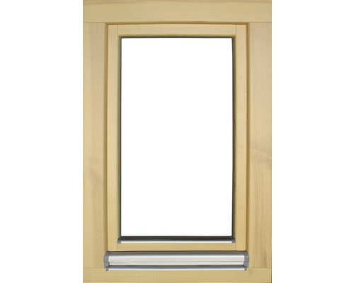 Holzfenster mit Aluminium-Regenschiene