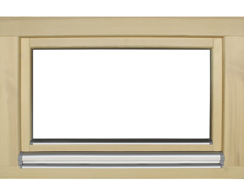 Holzfenster mit Rollladenführungsschiene