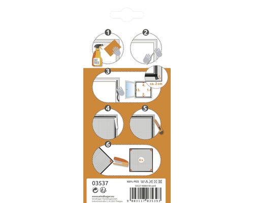 Anleitung zur Anbringung eines Insektenschutzgitters am Fensterrahmen