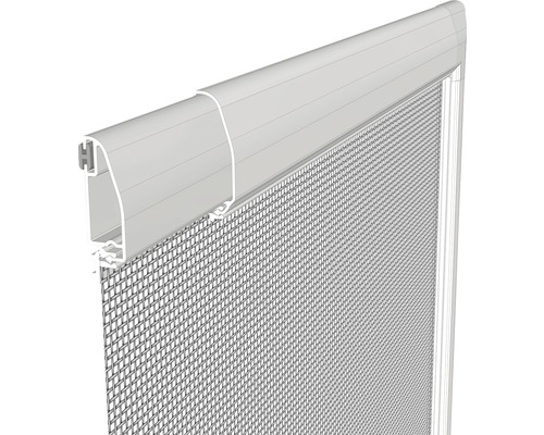 Detailansicht eines Insektenschutzfensters mit Rahmen und Netz.