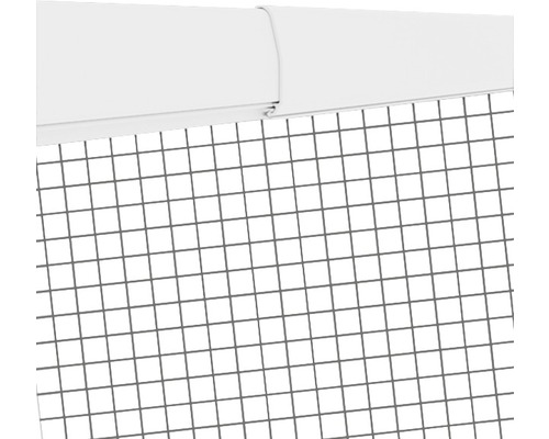 Drahtgitter mit Rollo