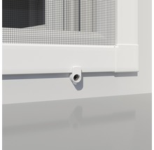 Detailansicht eines Insektenschutzfensters mit Drehverschluss