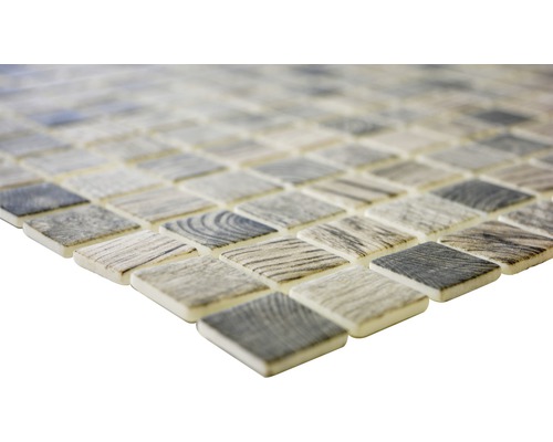 Mosaikfliese mit Holzoptik