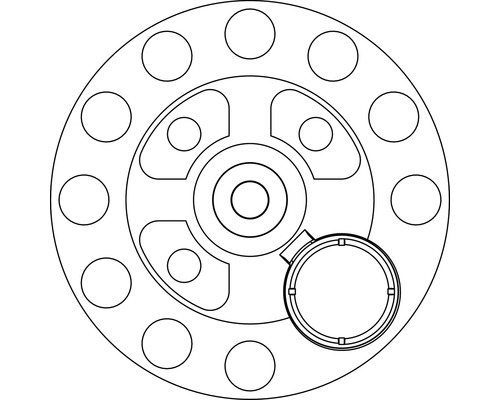 Zeichnung eines Trommelmagazins