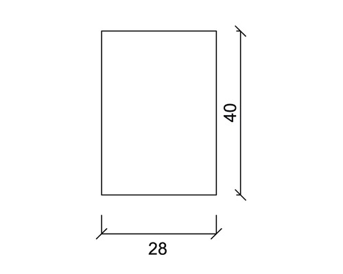 Abmessungen des Produkts: 28 mal 40