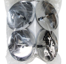 Viererpackung Möbelgleiter aus Metall mit Stiftebefestigung