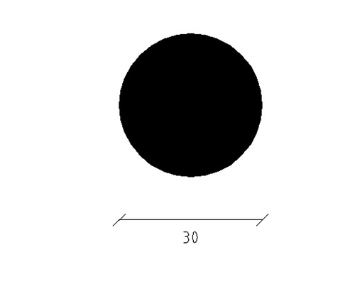Kreis mit Durchmesser 30