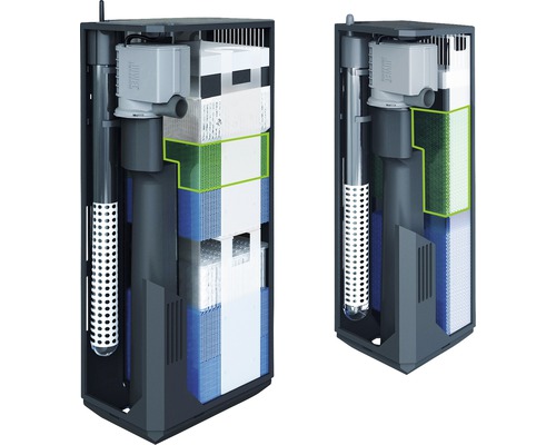 Innenfilter für Aquarien mit Filtermedien