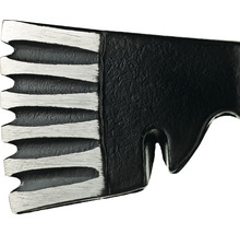 Detailaufnahme einer Hammerkralle zum Herausziehen von Nägeln