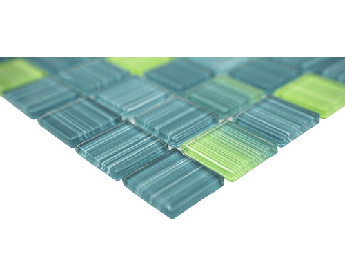 Mosaikfliese aus Glas mit quadratischen Formen