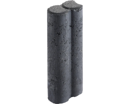 Minipalisade Dosfix mit Hohlkehle anthrazit 9,4 cm x 6 cm x 25 cm Einzelner Pflasterstein aus Beton