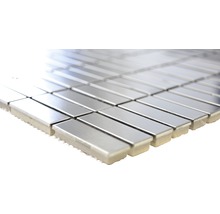 Edelstahlmosaik XCE 1548D silber 29,8x30,5 cm