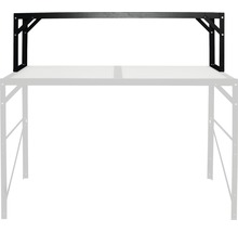 Tischaufsatz Vitavia mit Hohlkammerplatte, schwarz