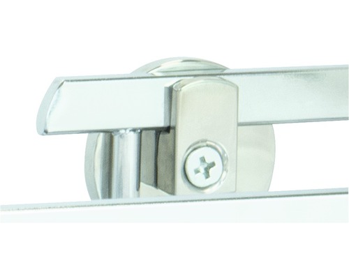 Detailansicht eines Handtuchhalters aus Metall