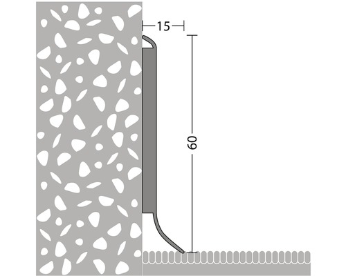 Skizze eines Sockels mit den Maßen 15 und 60