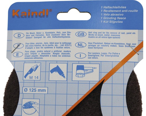 Kaindl Schleifvlies circa 125 Millimeter Durchmesser