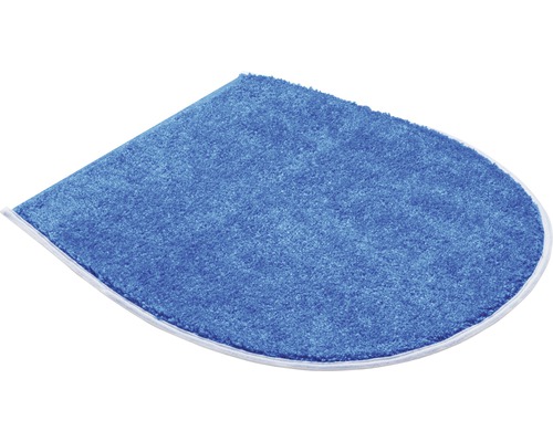 Halbrunde Badematte mit Einfassung