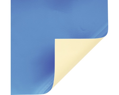 Blaue Poolfolie mit gelber Rückseite