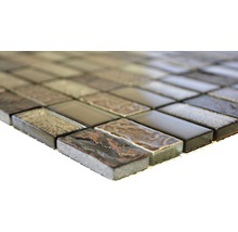 Glasmosaik XCM CRS6 mix braun 30x30 cm