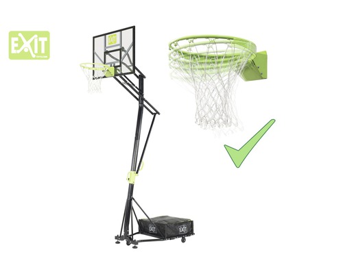 Verstellbarer Basketballkorb mit Netz und EXIT Toys Logo