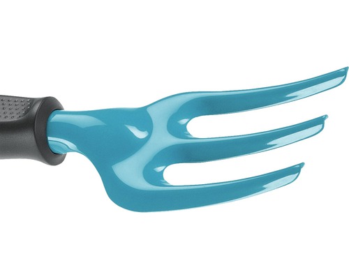 Gartenkralle mit drei Zinken und Griff