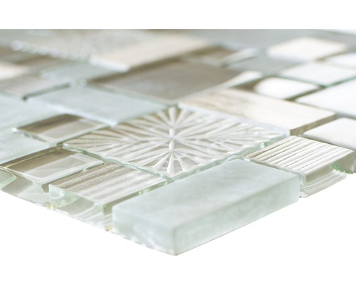 Detailansicht Mosaikfliese aus Glas
