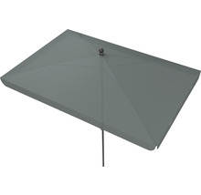 Mittelstockschirm SOLUNA Cannes Push Up 140 x 210 cm dunkelgrau mit UV-Schutz 80, wasserabweisende Polyesterbespannung, Schnellspannsystem, Dreh und Neigfunktion