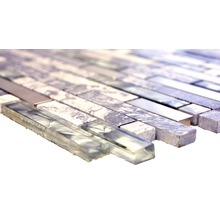 Glasmosaik XCM MV778 mix grau 30x30 cm-thumb-1 Glasmosaik XCM MV778 mix grau 30x30 cm-thumb-1
