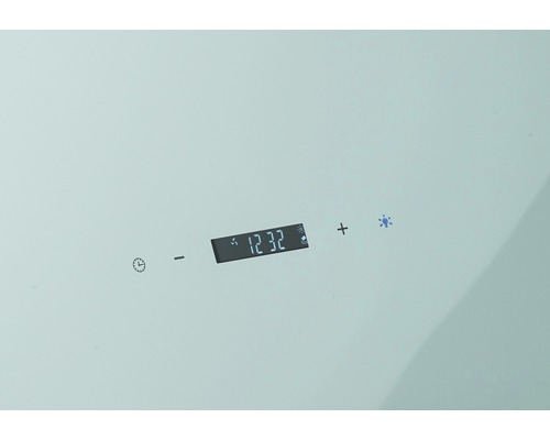 Bedienelemente einer Dunstabzugshaube mit digitaler Anzeige