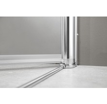 Runddusche Drehtür 4-teilig Breuer Elana 6 R500 90x90 cm Klarglas Profilfarbe silber-thumb-4