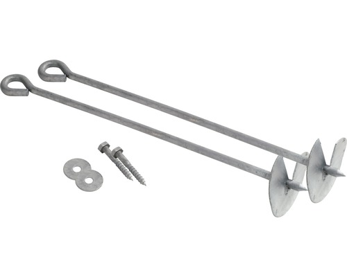 Erdanker-Set mit Schrauben und Unterlegscheiben